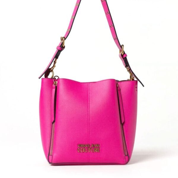 Versace Jeans Borsa a Secchiello Fucsia con Dettagli Eleganti Shopping bag