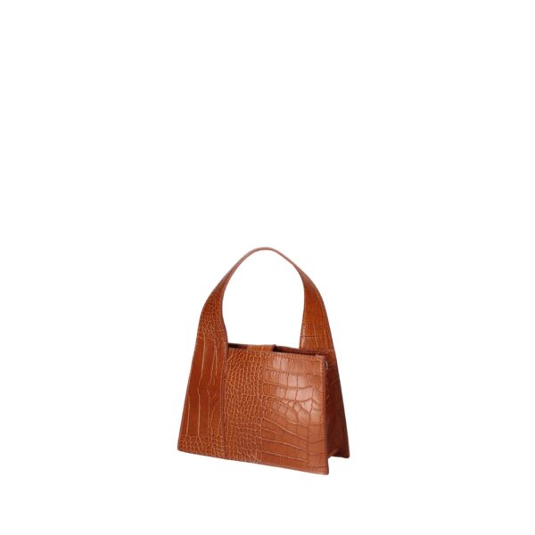 Roberta Rossi Borsa a Mano con Motivo Coccodrillo Camel Borse a mano, Donna