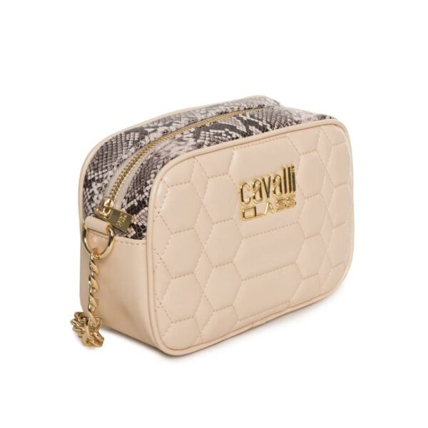 Tracolla Cavalli Class Beige con Catena Oro e Dettagli Pitonati Borse a spalla, Donna