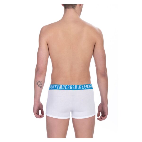 Bikkembergs Boxer Bianco Uomo Elastico azzurro Intimo, Uomo