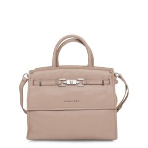 Guess Luxe Borsa a Mano in Ecopelle Beige con Dettaglio Metallico Borse a mano Donna