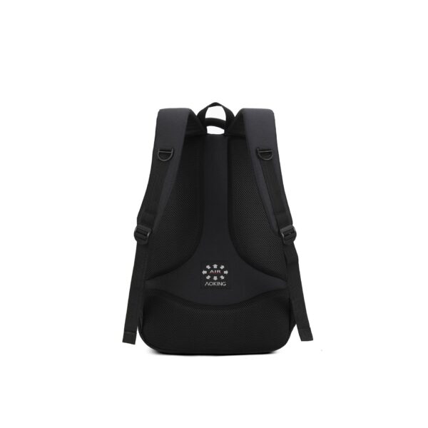 Aoking Zaino Nero in Tessuto Resistente con Diverse Tasche e Spallacci Regolabili Zainetti