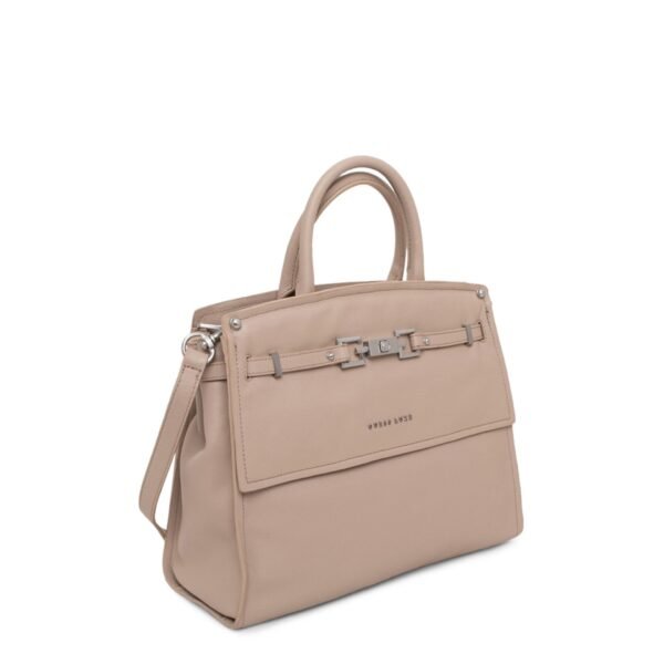 Guess Luxe Borsa a Mano in Ecopelle Beige con Dettaglio Metallico Borse a mano Donna - immagine 2