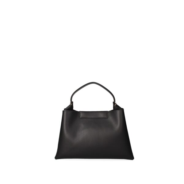 Viola Castellani Borsa in Pelle con Manico Stile Classico e Design Elegante Nera Borse a mano, Donna