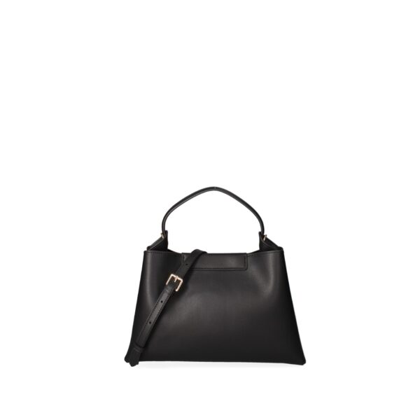 Viola Castellani Borsa in Pelle con Manico Stile Classico e Design Elegante Nera Borse a mano, Donna