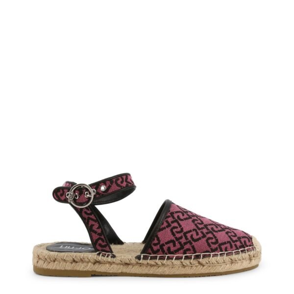 Liu Jo Espadrillas fucsia con cinturino alla caviglia e stampa monogram Scarpe