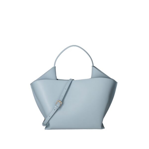 Viola Castellani  Borsa Shopping in Pelle con Manico Stile Minimalista e Forma Ampia Cielo Borse a mano, Donna