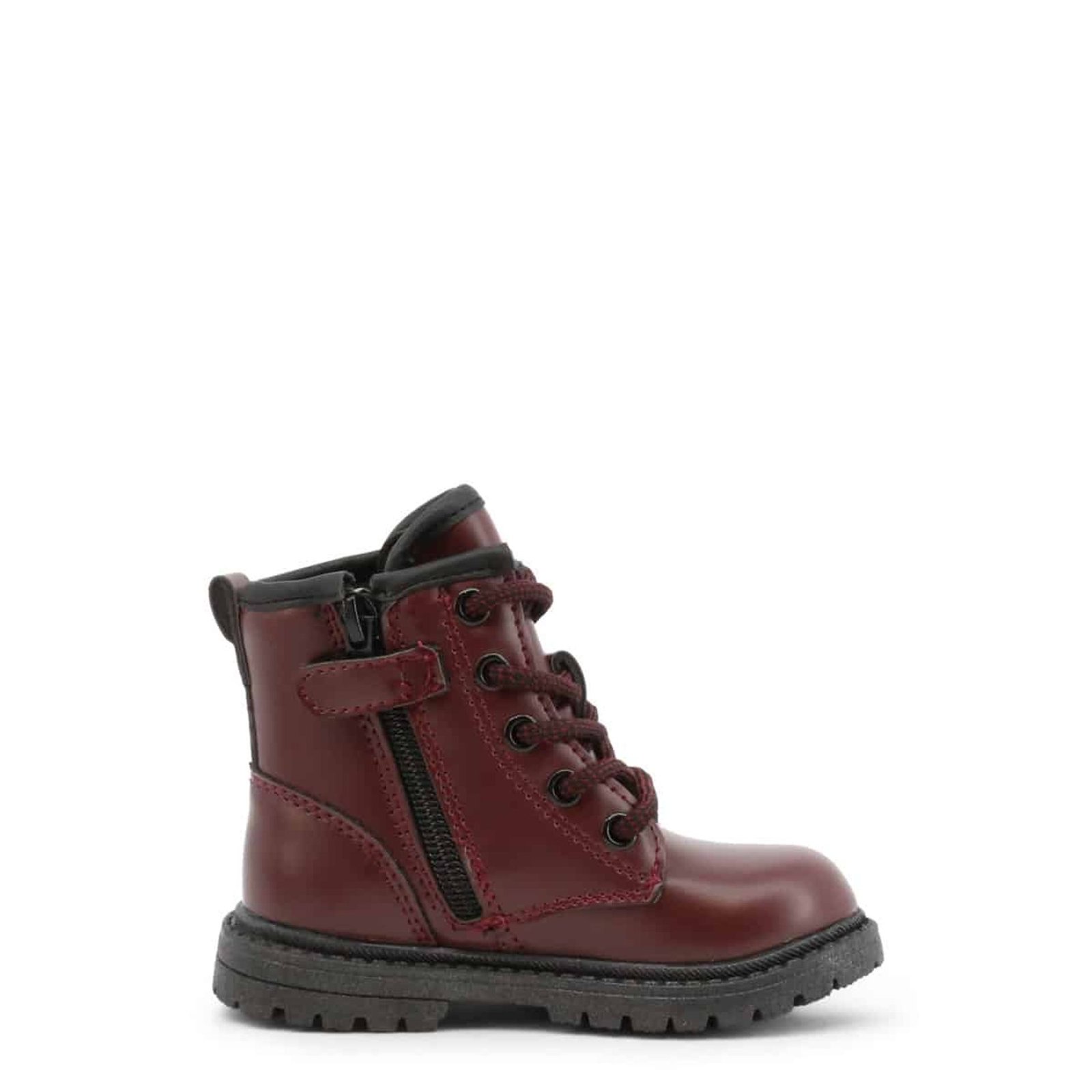 Stivaletto bambina bordeaux forma tonda con zip laterale e memory foam Stivaletti - immagine 3