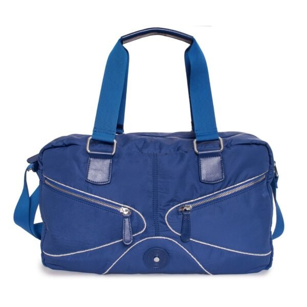 Lamarthe Borsa a Tracolla Sportiva in Tessuto Blu con Tasche Frontali e Manici Rinforzati Borse da viaggio Donna