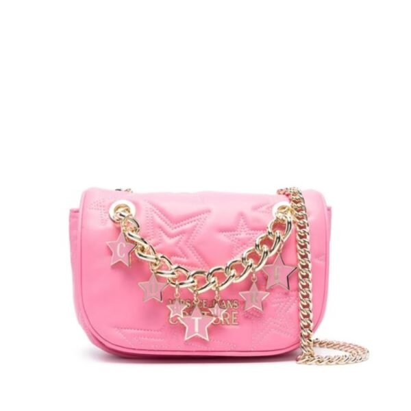 Versace Jeans Borsa Rosa con Catena e Dettagli a Stelle Borse a tracolla Donna