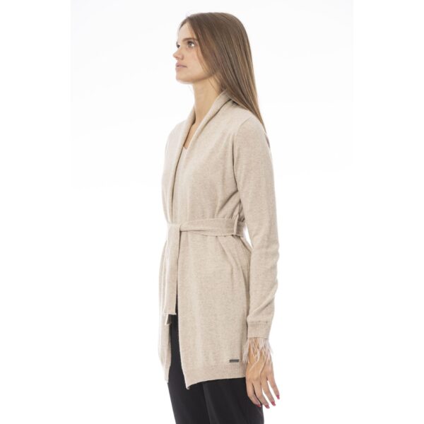 Baldinini Trend Cardigan Donna Avena con Cintura Maglie