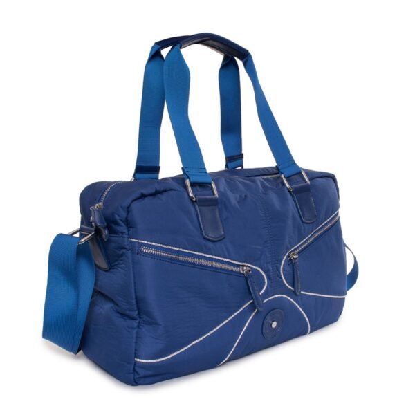 Lamarthe Borsa a Tracolla Sportiva in Tessuto Blu con Tasche Frontali e Manici Rinforzati Borse da viaggio Donna - immagine 2