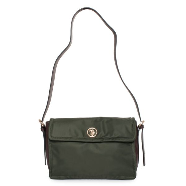 U.S. Polo Assn Borse a spalla Verde Donna Borse a spalla, Donna