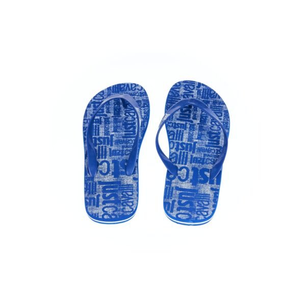 Just Cavalli Beachwear Thongs and Slippers Blue Men's Shoes - Image 4