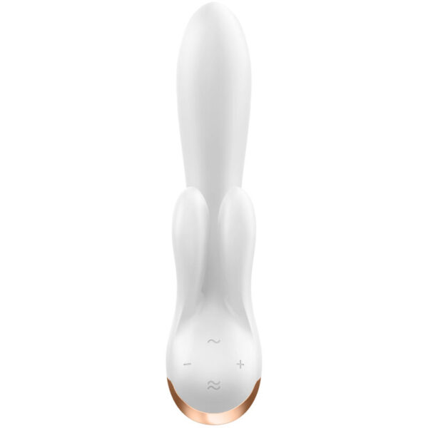 SATISFYER - APP VIBRATORE DOPPIO FLEX BIANCO - immagine 3