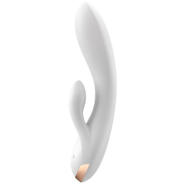 SATISFYER - APP VIBRATORE DOPPIO FLEX BIANCO - immagine 2