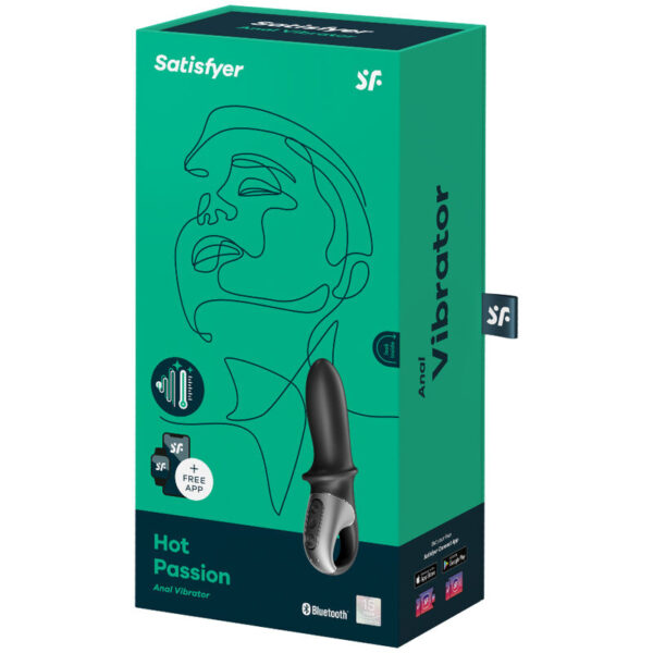 SATISFYER - APP VIBRATORE ANALE HOT PASSION NERO - immagine 4