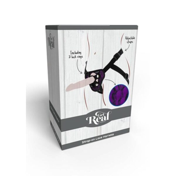 GET REAL - IMBRAGATURA IN PIZZO CON CINTURINO VIOLA - immagine 9