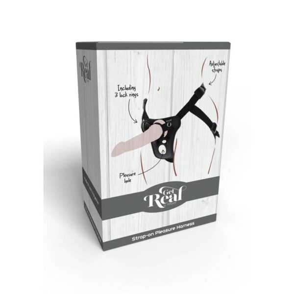 GET REAL - IMBRACATURA DA PIACERE CON CINTURINO NERA - immagine 9