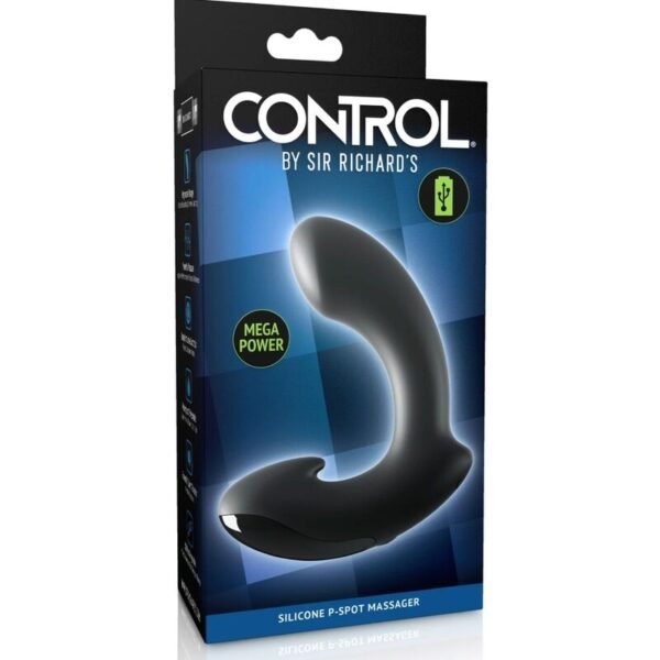 SIR RICHARDS - MASSAGGIATORE PROSTATICO P-POINT IN SILICONE NERO - immagine 5