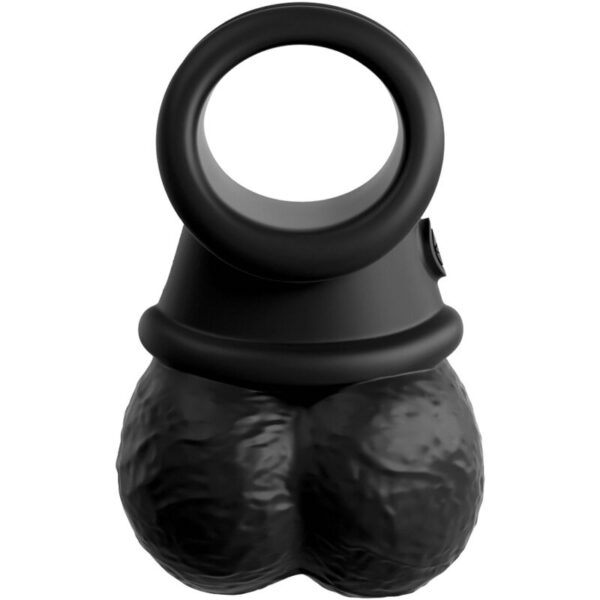 KING COCK - ELITE ANELLO CON TESTICOLO IN SILICONE - immagine 3