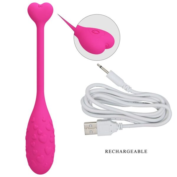 PRETTY LOVE - UOVO VIBRANTE PINK FISHER CONTROLLATO DA APP - immagine 5