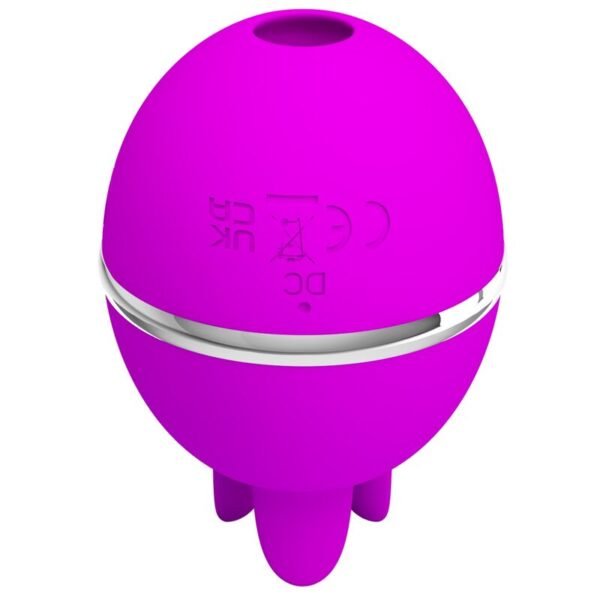 PRETTY LOVE - VIBRATORE IN SILICONE TONDO VIOLA GEMINI BALL - immagine 2