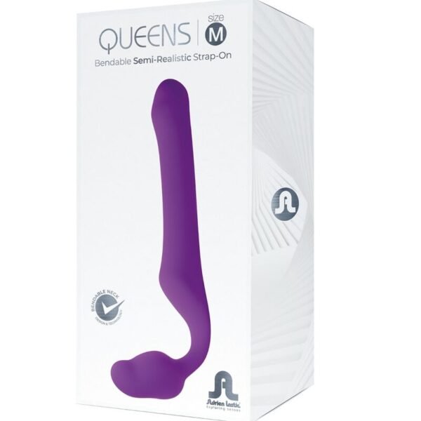 ADRIEN LASTIC - QUEENS STRAP-ON FLESSIBILE VIOLA TAGLIA M - immagine 5
