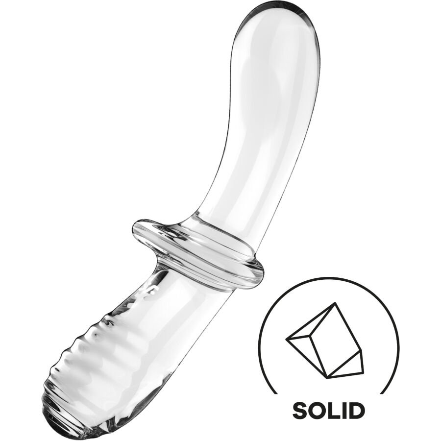 SATISFYER - DILDO DOPPIO CRISTALLO TRASPARENTE - immagine 4