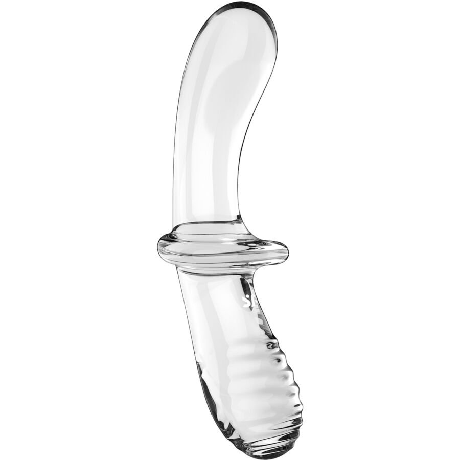 SATISFYER - DILDO DOPPIO CRISTALLO TRASPARENTE - immagine 2