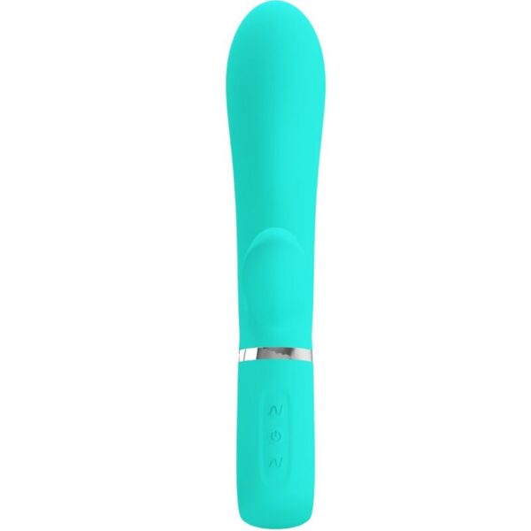 PRETTY LOVE - VIBRATORE MULTIFUNZIONE G-SPOT THOMAS VERDE ACQUA - immagine 2