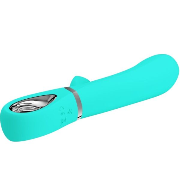 PRETTY LOVE - VIBRATORE MULTIFUNZIONE G-SPOT THOMAS VERDE ACQUA - immagine 3