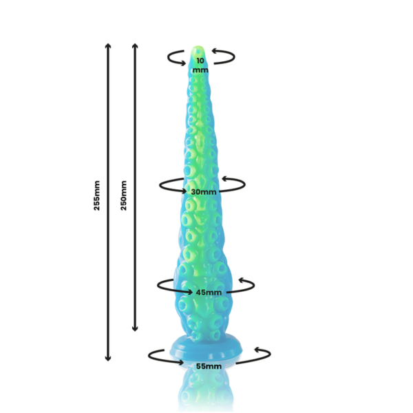 EPIC - DILDO FLUORESCENTE CON TENTACOLI SOTTILI DI SCYLLA TAGLIA PICCOLA - immagine 3