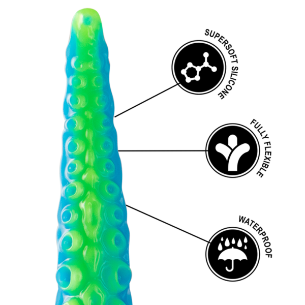 EPIC - DILDO FLUORESCENTE CON TENTACOLI SOTTILI DI SCYLLA TAGLIA PICCOLA - immagine 8