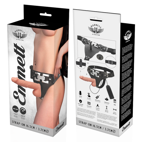 HARNESS ATTRACTION - RNES EMMETT VIBRATORE REALISTICO 16.5 CM -O- 3.7 CM - immagine 7
