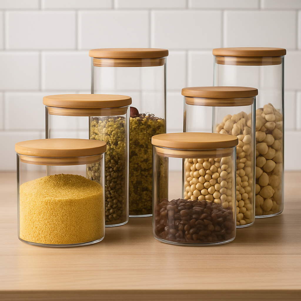 Contenitori da cucina in vetro