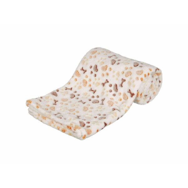 Coperta per Animali Domestici Trixie Lingo Bianco Beige 150 × 100 CM