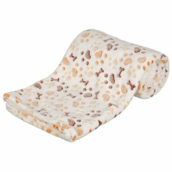 Coperta per Animali Domestici Trixie Lingo Bianco Beige 150 × 100 CM