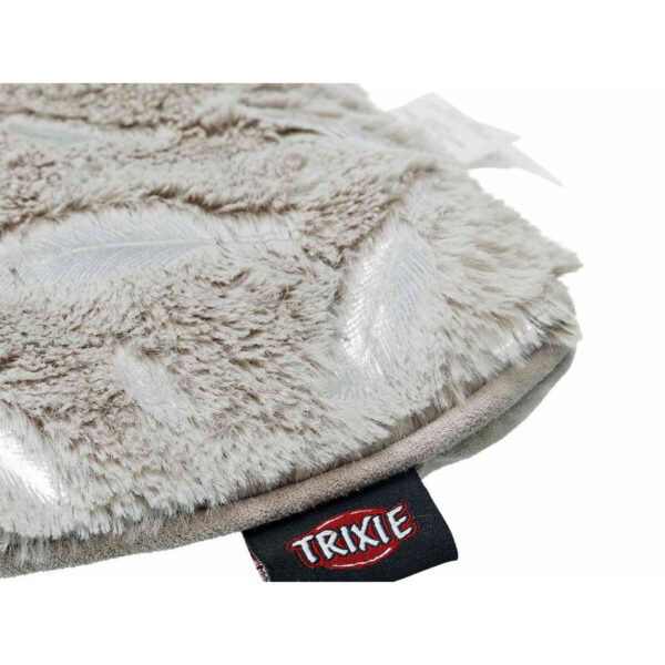 Coperta per Animali Domestici Trixie Feather Grigio Argentato Poliestere 100 × 70 CM