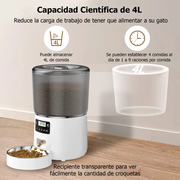 Alimentatore automatico per gatti 4L