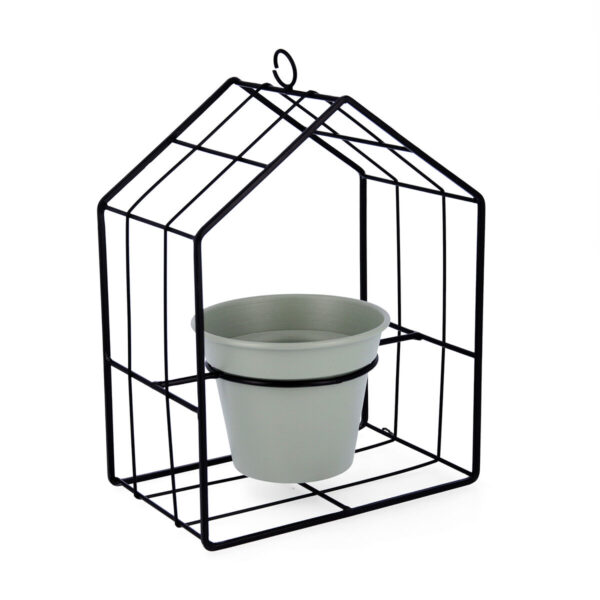 Vaso con supporto Vinthera Moa Verde Metallo 20 x 13 x 27 cm (6 Unità)