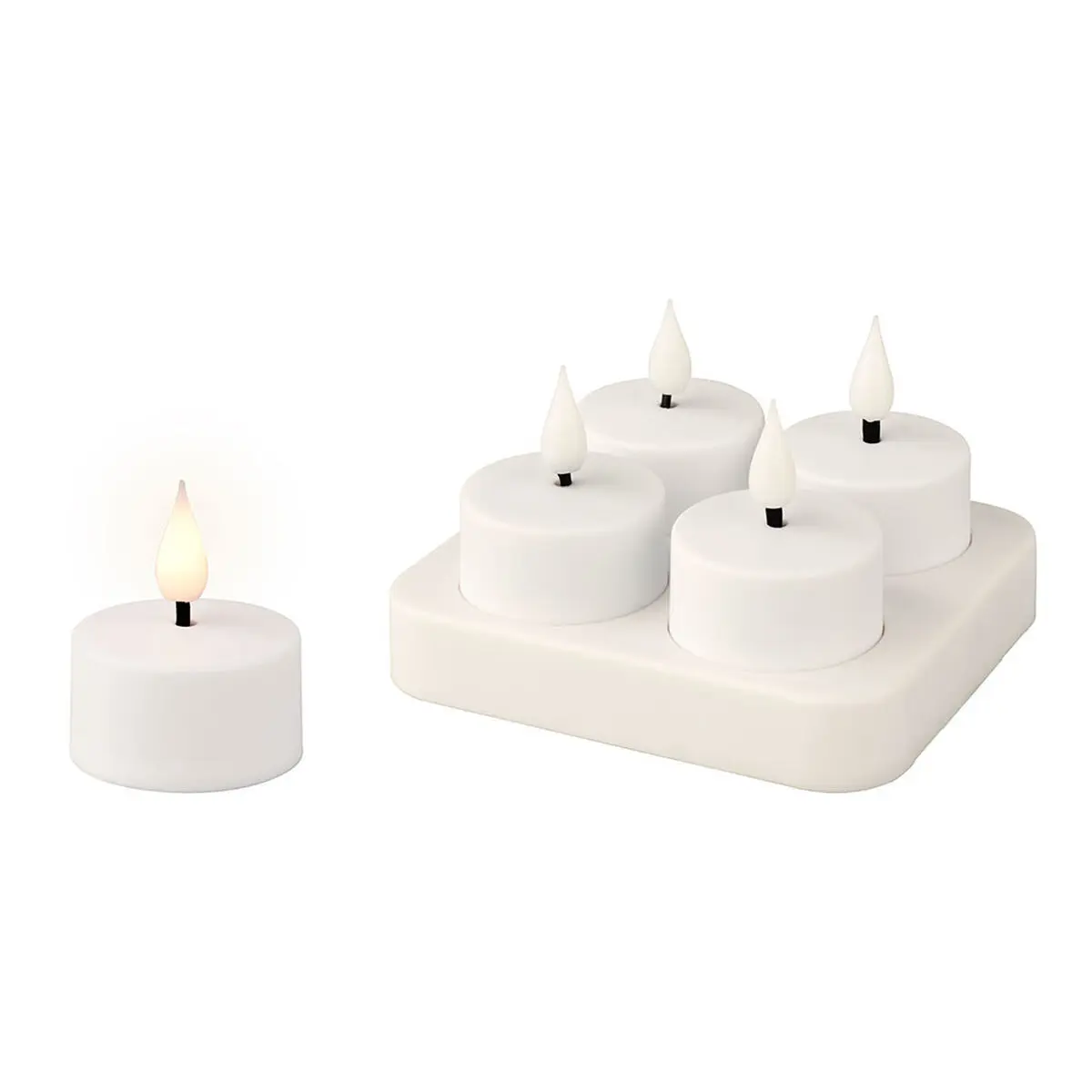 Candela LED Lumineo 485346 Bianco Ricaricabile Interno (4 Unità)