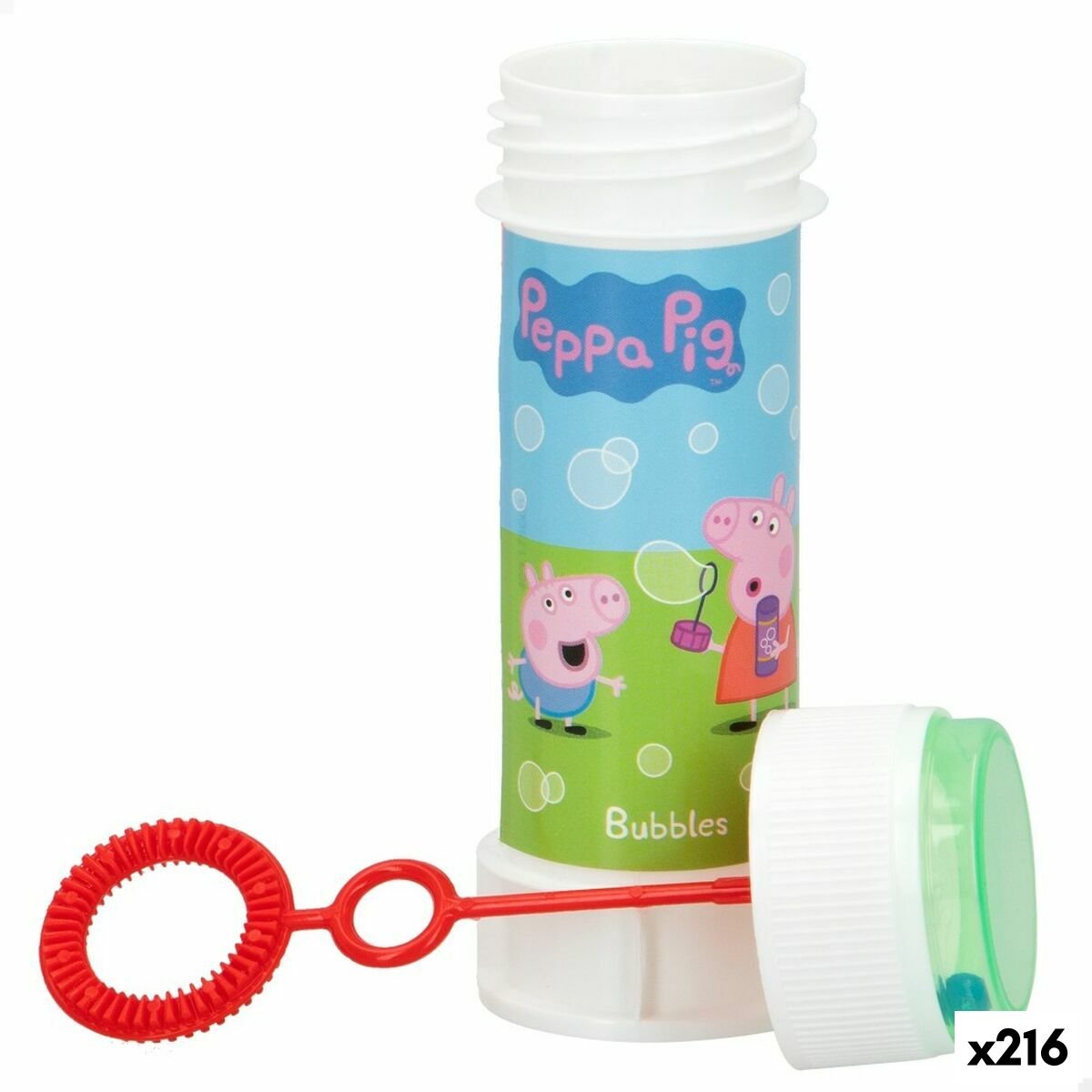 Bolle di Sapone Peppa Pig 60 ml 37 x 115 x 37 cm (216 Unità)