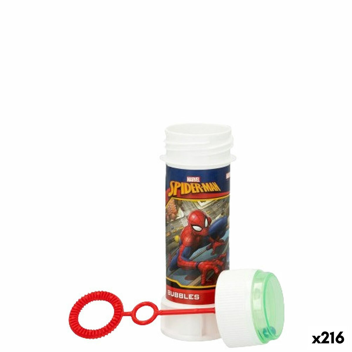 Bolle di Sapone Spider-Man 60 ml 38 x 115 x 38 cm (216 Unità)