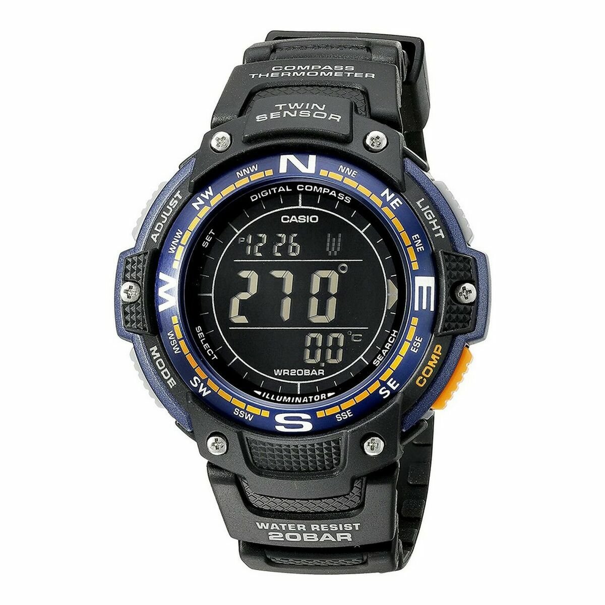 Orologio Uomo Casio SGW-100-2BCF Nero (Ø 48 mm)