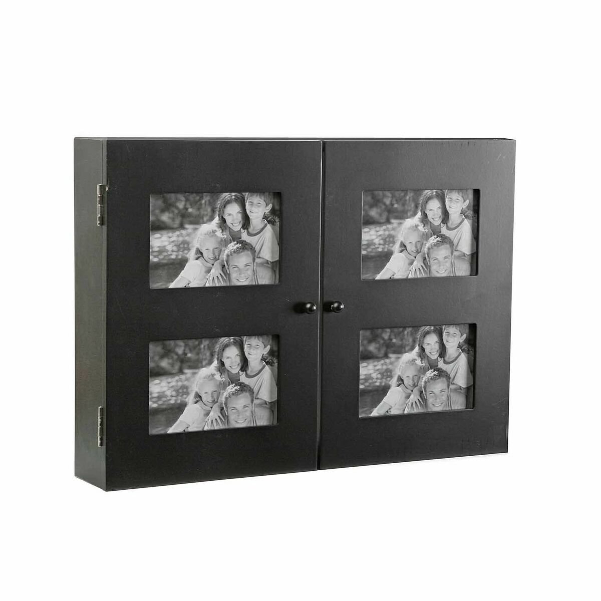 Armadietto portachiavi Versa   Nero Legno (85 x 33 x 46 cm)