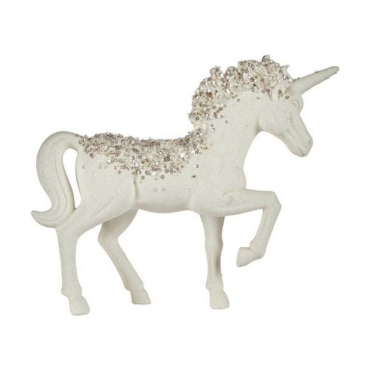 Statua Decorativa Unicorno 95 x 31 x 40 cm Bianco Plastica