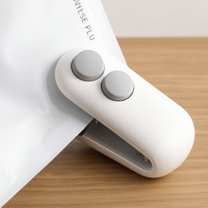 Mini Sigillatore 2 in 1 Ricaricabile – Chiusura Ermetica e Taglierina Integrata per Sacchetti