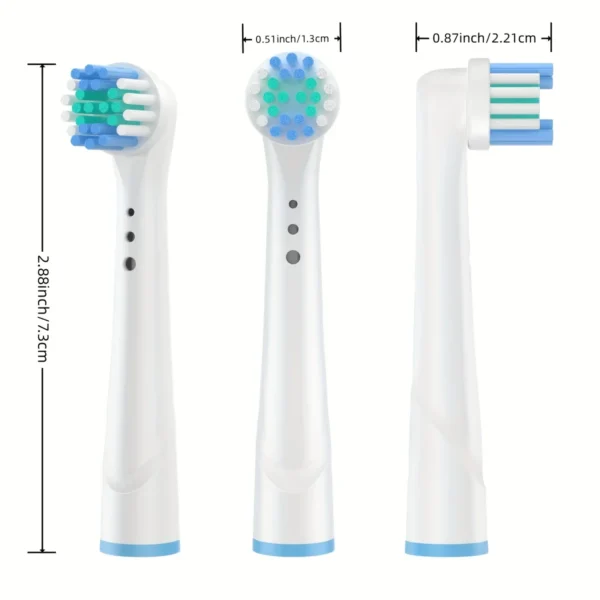 4/12/16 pezzi testine di ricambio per spazzolino compatibili con Oral-B Braun - immagine 4