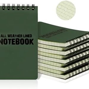 Set 10 Blocchi Note e Taccuini Tascabili Impermeabili – Verde Militare